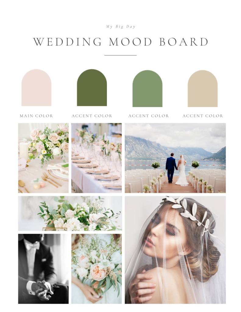 bridal mood board