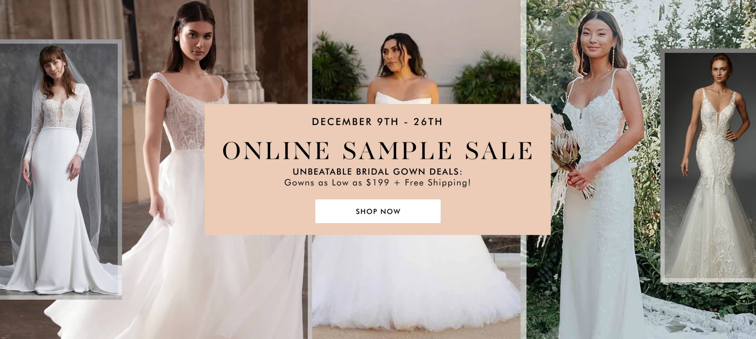 Online Sample Sale - December 9th - 26th