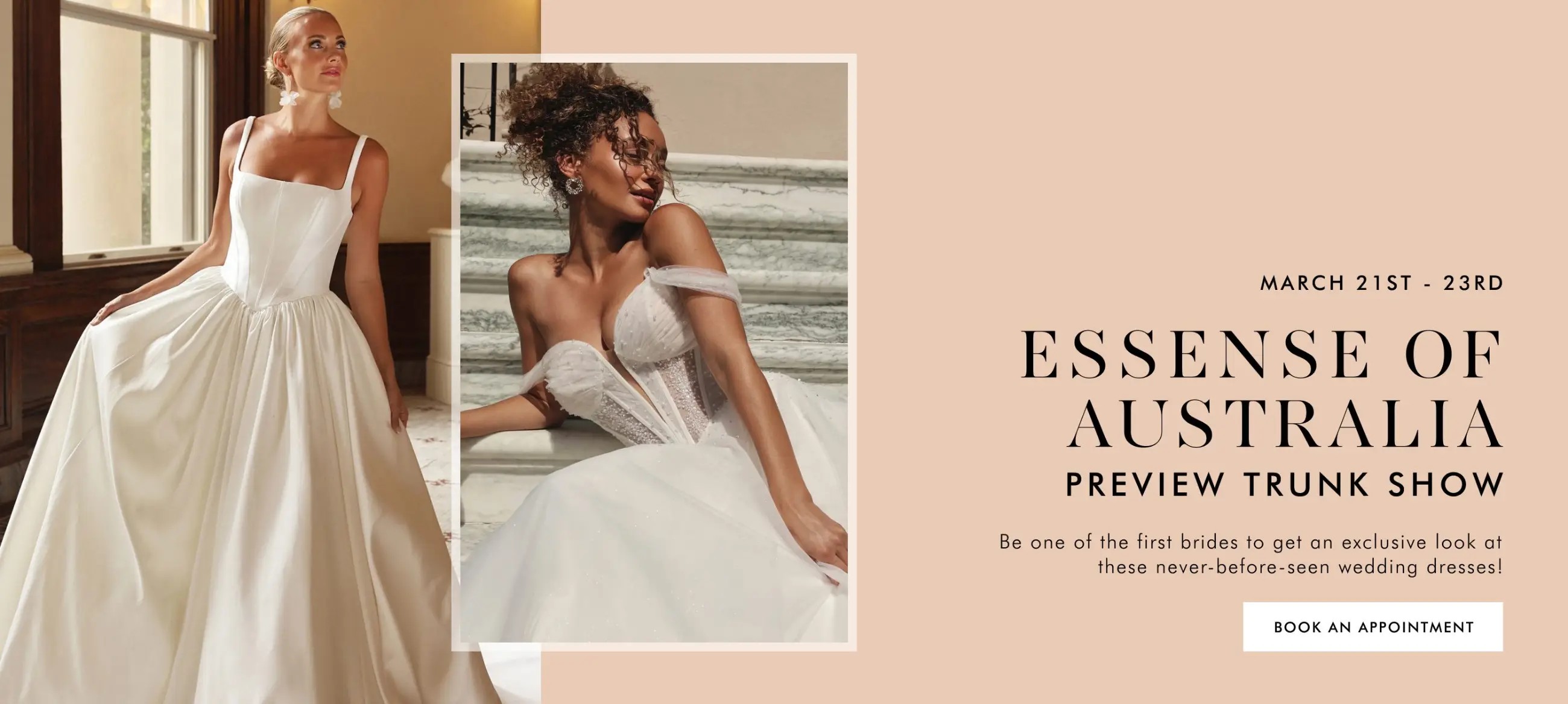 Essense of Australia Trunk Show at The Bridal Room in VA