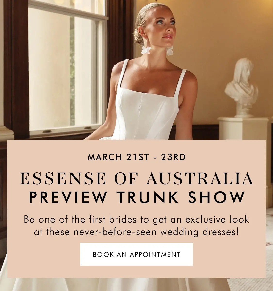 Essense of Australia Trunk Show at The Bridal Room in VA