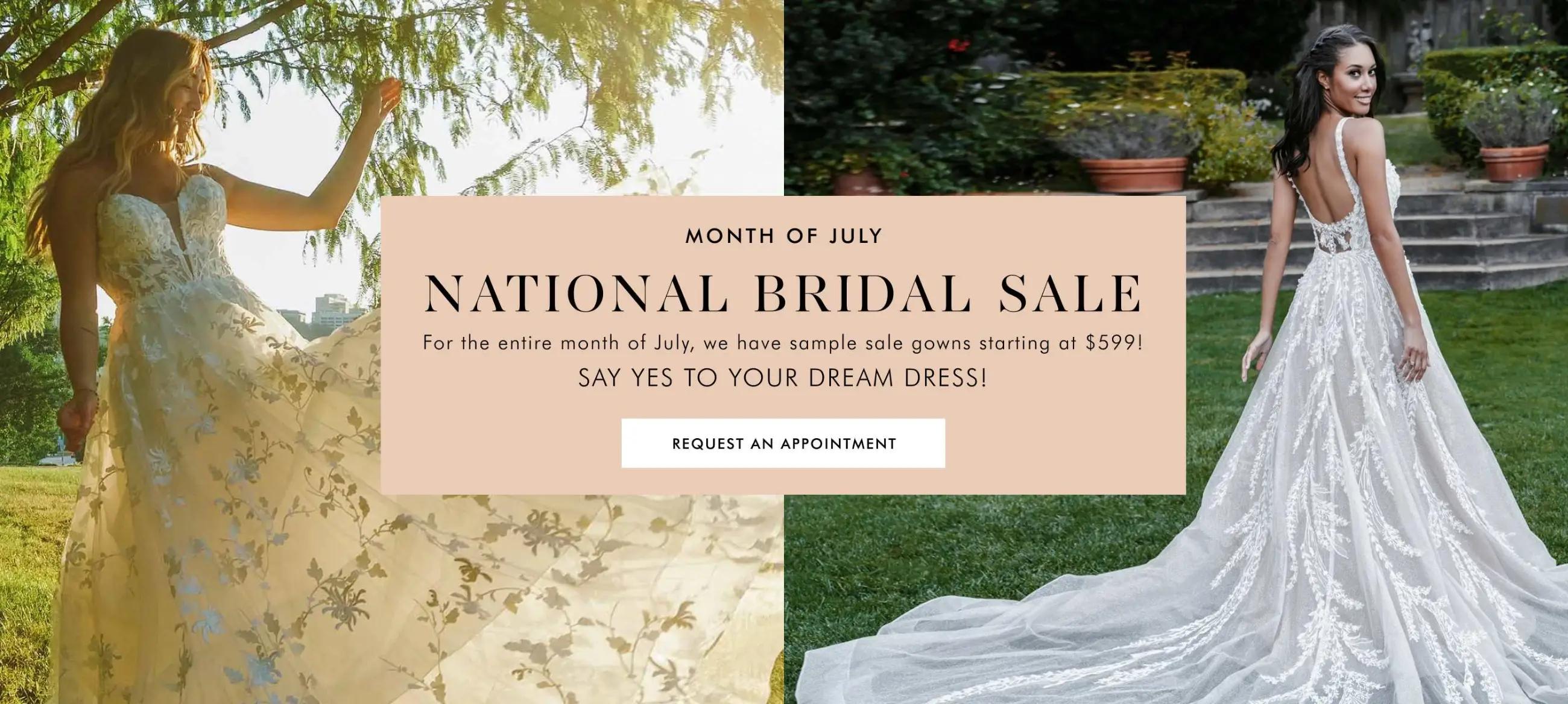 Desktop National Bridal Sale Banner